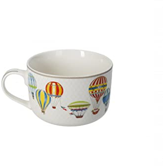 BRANDANI TAZZA COLAZIONE LE MONGOLFIERE NEW BONE CHINA 52909