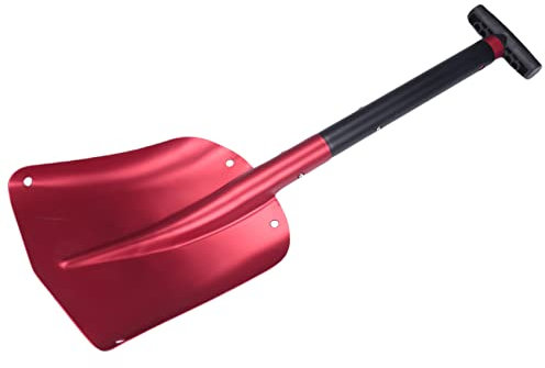Pelle de camping - Pelle pliante d'extérieur - Pelle à neige - Rouge