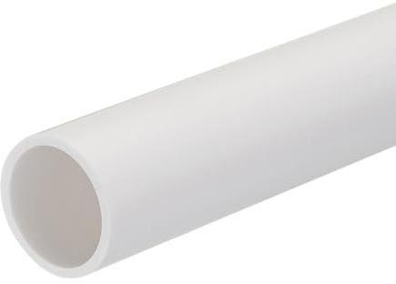 QUARKZMAN Tubo PVC 21mm ID 25mm OD 20cm/8 Lunghezza Bianco Alta Resistenza Tubo Rigido Rotondo in PVC Tondo per Tubo Acqua, Lavori Manuali, Guaina per Cavi