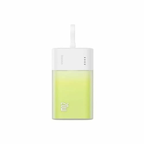 Baseus Popsicle Power Bank 5200 mAh 20 W Lightning/USB-C verde/bianco