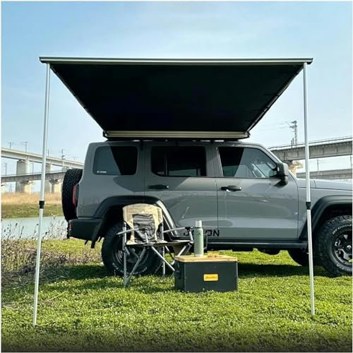 Toldo Caravana Tela Techo Coche,Toldo Lateral para Coche PU2000 mm UV50+,180x250cm Toldo Coche,toldo Exterior vehículo Todoterreno Equipo de Coche de conducción automática ( Size : 150x250cm/4.9x8.2ft