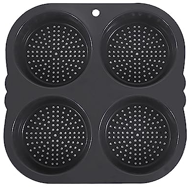 Hamburger-Burger-Brötchenform, flexibel, perfekt für Heißluftfritteuse, Mikrowelle und Geschirrspüler, Hamburgerbrötchen-Backen