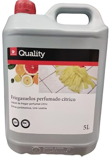 Friegasuelos Perfumado Quality - Lavanda, Cítrico y Floral - Limpieza Eficaz con Fragancias Naturales (1 GARRAFA, Citrico)