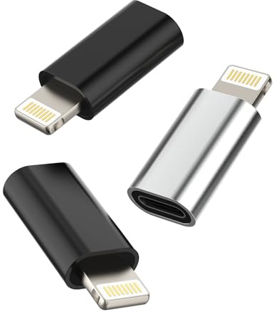 Adaptador Lightning Carga (3pack)USB C Hembra A Para IPhone14 Pro Cable Type-c Jack Cargador Para Apple MFI Certified Tipo C Enchufe Adapter iPad Rápido Cargador Adaptadores Convertidor tp-to-L