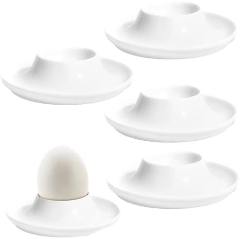XPEX 4 Pezzi Portauovo,porta uova,Portatile Tondo Egg Cup Servire l'uovo della Colazione,porta uovo alla coque adulti,portauovo alla coque,porta uova alla coque