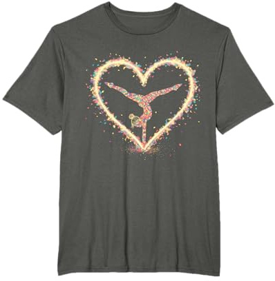Gymnastik Geschenk Damen Mädchen Kinder Rhythmische Turnen T-Shirt