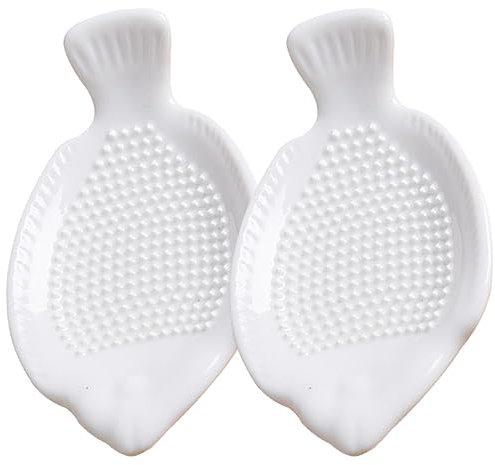 MAGICLULU Triturador De Ajo Manual 2pcs Rallador De Cerámica Utensilio De Cocina Para Ajo y Jengibre
