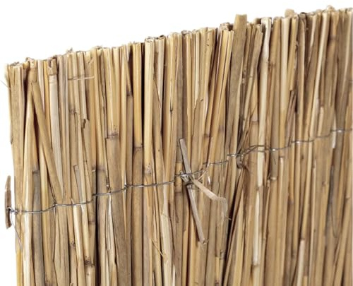 Nortene Cañizo Bambú Pelado Multivarilla Reed Multi Natural 1X5 M | Cerramiento Fabricado Con Cañas De Bambú Peladas Y Unidas Mediante Alambre Galvanizado, Of, Cerramiento Natural De Alta