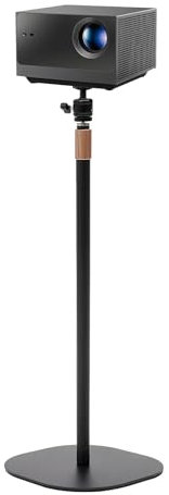 DAOHHFO Soporte de pie para proyector de pie 360°, altura ajustable de 65 cm a 120 cm, compatible con tornillos de 64 mm (1/4 pulgadas), capacidad de carga de 3 kg, soporte de suelo multifuncional