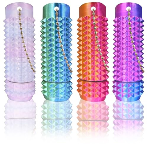 TYXHXTF Pack of 4 Little Ouchies Pain Fidget, Spiky Grippie Stim Keychain, Little Ouchies Fidget, Sensory Toy for Anxiety Relief & Focus