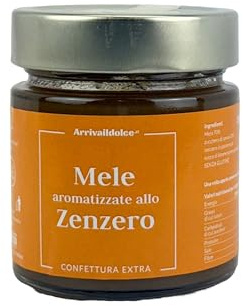 Confettura di Mele Aromatizzate allo Zenzero, 310 g, Senza Glutine, con Limone e Zenzero, Dolce Spalmabile per Colazione e Merenda (Set 3, Mela e Zenzero)