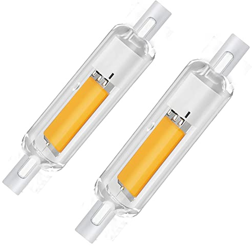 Hsientpe R7S LED 78mm Dimmbar Lampen, Naturweiß 4000K 20W R7S 78mm Glühbirne Ersatz für 200W Halogenstäbe, 2000LM LED-Röhre für Deckenfluter, Leselampen, 360°Abstrahlwinkel, 230V, 2er Pack