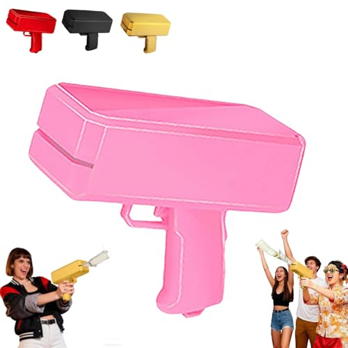 Geld Pistole Shooter mit 100 Fake Geld,Spielzeugwaffen,Geldpistole für Filme, Filmrequisitenpistole, damit es regnet, Geldpistole für Spiel, Filme, Party, Partyspiele, Actionszenen für jeden Anlass.