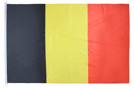 AZ FLAG - Flagge Belgien - 150x90 cm - Belgische Fahne 90 x 150 Cm Aussenverwendung - Flaggen