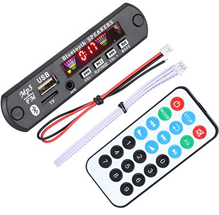 Decodierungskarte, MP3-Decoder-Karte Audiomusik Bluetooth 5.0 Automusik MP3-Decoder-Audiomodule Unterstützt AUX-, FM-, USB-, TF-FM-APE-FLAC.