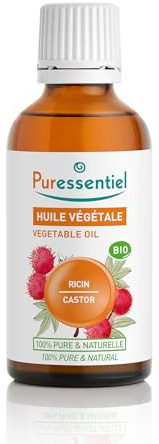 Puressentiel - Huile Végétale Ricin - Bio - 100 pourcent pure et naturelle - 50 ml