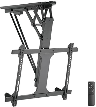 LogiLink BP0159 - Soporte de Techo motorizado para TV de 32 a 70, inclinable eléctricamente, hasta 35 kg de Carga con Control de aplicación, Color Negro