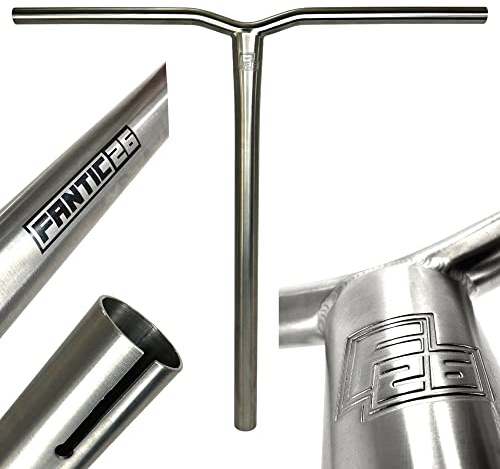 Fantic26 Keto Themis Titanium Stunt-Scooter Bar I Trick I Tret I Kinder I Roller I Lenker I Extrem Leicht I Freestyle I Profi I SCS I HIC I Höhe 50-73 cm I Ersatzlenker (HIC, Raw, 60cm)