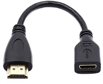 Chenyang - Cable HDMI tipo C hembra a HDMI tipo A macho alargador para cámara HDTV 4K 1080P (15 cm)