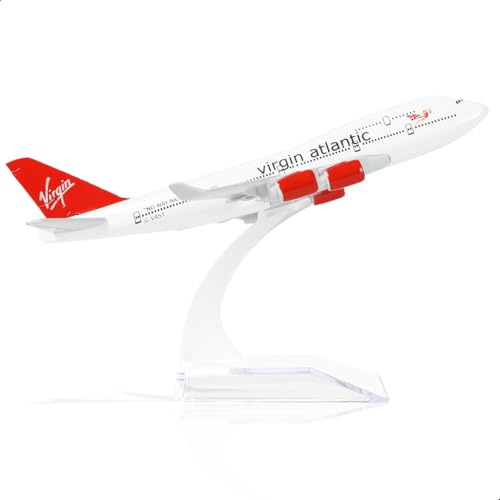 QIYUMOKE 1/400 VAA Airlines 747 Alloy Plane Model -747 Diecast Metal Airplane Model Kits with Stand (6 inches) Boeing 747 Air Plane Model for Aviation Enthusiasts Gift or Desktop Display Collections