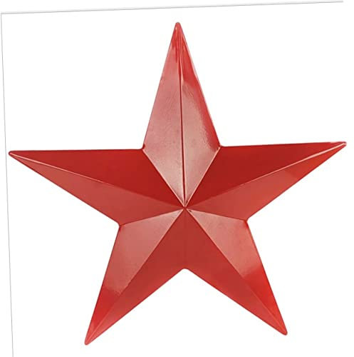 Warmhm Eiserner Fünfzackiger Stern Bauernhaus Stern Stern-wandkunst Barn Star Wandhänger Texas Sterne Wandsterne Metall Stern Wandschmuck Wandskulptur Weihnachten Eisen 3d Beschilderung