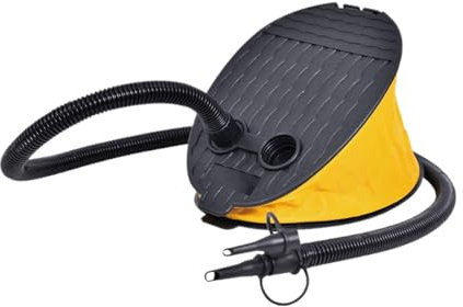 MagiDeal Fußpumpe Blasebalg Fußpumpe mit Düse Fuß Blasebalg Luftpumpe Inflator für Schwimmringe, Schwimmkörper, Wasserspielzeug, Aufblasbare Betten, 19cmx16cm