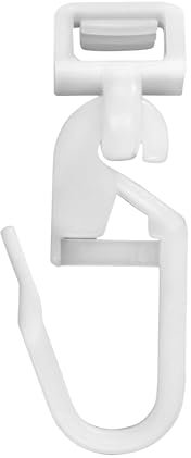 Husalsea Set di 60 ganci scorrevoli per tende da 34 mm, silenziosi, per soggiorno e studio