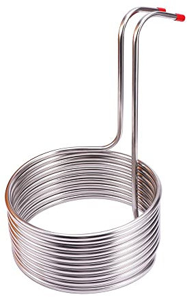 Tubo Enfriador En Espiral, 1 Pieza, 35 Cm, Máquina For Hacer Vino, Barra, Enfriador De Mosto, Espiral, Elaboración Casera, Suministros De Cocina, Bobina De Enfriamiento De Cerveza De Acero Inoxidable,