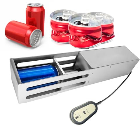 pedenencelia Aluminum Can Crusher For Recycling 12oz&16oz Aluminum Cans,Applicable To 200~550ml Cans Heavy-Duty Smasher,Aluminum Can Crusher,For Beer Cans, Plastic Bottles,black