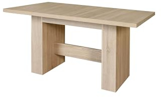 möbelando Kulissentisch >Dining Tables< FORTE Esstisch in Sonoma Eiche bietet Platz für bis zu 6 Personen und lässt Sich auf 273 cm ausziehen. Mit Maßen von 140 x 72,8 x 90 cm