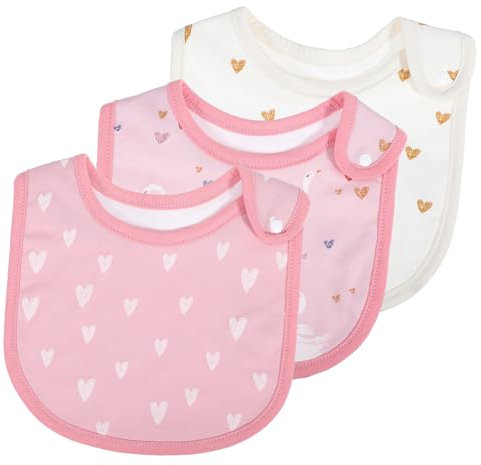 DEARMAMY Niedliche Baby-lätzchen Lätzchen Für Neugeborene Für Babys Mädchen Weiche Baumwoll-lätzchen Mit Druckknopf Für Jungen Mit Bezaubernden Designs