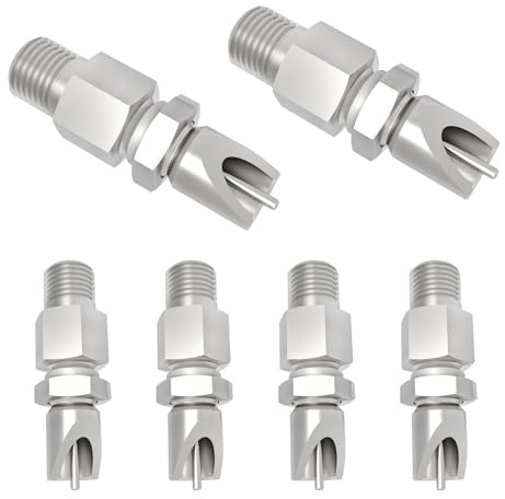 Threaded Stainless Steel Rabbit Nipples Rodent Nipples Waterer Automatic Rabbit Waterer Watering System Animal Supplies Breeding Supplies (Grey, 6)