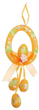 IMIKEYA Ostern Girlande Ostern Kranz Orange Schaum Handwerk Ornament Hängende Dekorationen Für Party
