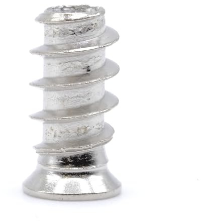 ReplacementScrews M6.1 x 13mm (1/4 in x 1/2 in) Euro Screws - 2.3mm Pitch (11 TPI) - Flat Head, Pozi Drive - Zinc Plated Wood Screws (Pack of 10) | Flat Head, Pozi Driv, 2.3mm Pitch (11 TPI), Zinc Plated Wood Scews, Flush Mount Finish, Kitchen Cabinet Screws, Pack of 10