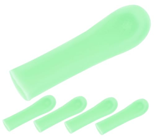 VICASKY Ersatzzubehör Für Ohrlöffel, 5 Stück, Silikon-ohrreiniger-spitzen, Wiederverwendbare Ohrlöffel-spitzen, Abdeckungen, Hülse, Ohrenschmalz-entfernungswerkzeug Für Kinder, Familie,
