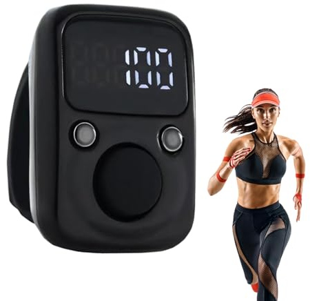 Clicker Clicer - Digital Tally, Ergonomic Finger Functional Clicker | Vattentät överdimensionerad pekknapp med LCD-skärm, håller händelsepoäng och närvaro