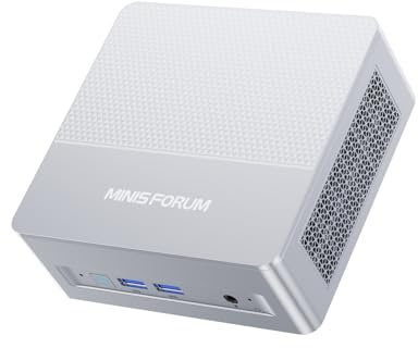 MINISFORUMX1-LITE 255 Mini PC, AMD Ryzen 7 8845HS Mini Computer (8C/16T, up to 5.1GHz), 32GB DDR5 RAM and 1TB SSD, HDMI/DP/USB4, OCuLink, AMD Radeon 780M, 2.5G RJ45, WIFI6E/BT5. 3