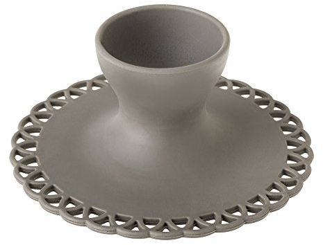VIGAR Maid Coquetier résistant à la Chaleur, Acier et Silicone, Gris, 11.5 x 11.5 x 5.2 cm, Lot de 2