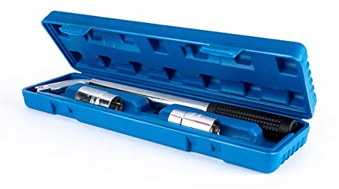 2 Pcs Telescopic Lug Wrench Extendable Wheel Brace with 17mm 19mm 21mm 23mm Standard Sockets for Car Van Truck Spare Tyre Breakdown Emergency Tools for Tyre Change, Roadside Emergency, Garage Tools