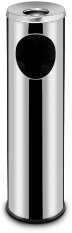 Stående Avfallsbehållare med Askkopp, 15L 200mm x 700mm