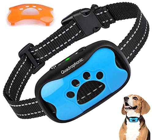 Advanced Anti Bark Collars for Dogs, Rechargeable Bark Collar for Small Medium Large Dogs, Dog Barking Collar with Vibrating Beep Training, Stop Dog Barking Deterrent Device 7 Sensitivity