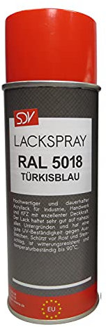 SDV Chemie Lackspray RAL 5018 TÜRKISBLAU 1x 400ml glänzend Acryllack