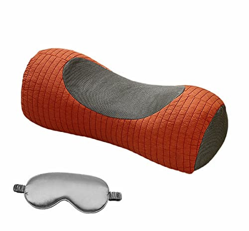 Organic Buckwheat Pillow, Neck Roll Pillow for Sleeping Buckwheat Pillow Hard Organic Cotton Tube Cervical Bolster Cylinder Recliner Pillows Neck Roll Pillow for Sleeping Pain Relief