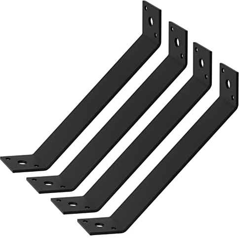 Fanmao 4 Pcs 7-1/8 x 1-1/2 Heavy Duty Inside Mount 45-Degree Angle Bracket Strap Brace, 11 Gauge