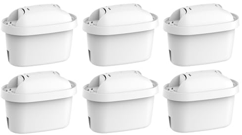 Comedes Filter-Kartusche einsetzbar statt Brita Maxtra Pro & Maxtra+, kompatibel mit Brita Wasserfilter-Kannen & Brita Flow, TÜV SÜD zertifiziert, BPA frei (6 Stück)