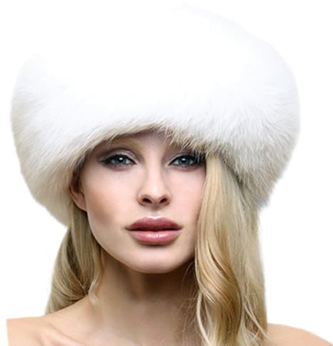 Women's Faux Fur Hat Ladies Russian Cossack Style Winter Caps