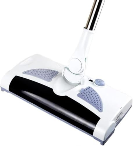 Cordless Sweeper Rechargeable - ghtweight Multi Cleaner Manual Floor and Carpet Sweeper with High Level Pickup - Forwards Cleaning Booster
