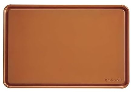 KitchenAid Classic Plastic Cutting Board with Perimeter Trench and Non Slip Edges, Dishwasher Safe, 12 x 18 inch, Scorched Orange