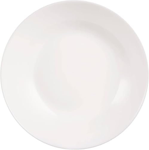 Best House | Round Dinner Plate | Opalware | White | 10/25.5 cm | Set of 6 PCS | Microwave, Oven, and Dishwasher Safe, Serving Dinner Plates Dinnerware Set
