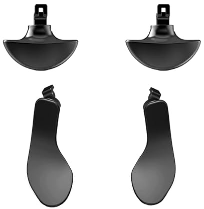 Lot de 4 palettes de contrôleur Edge pour DualSense PS5 Edge Controller Palettes (Noir)